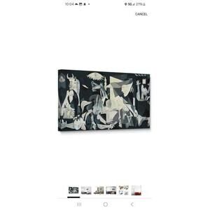 Abstract Black & White Canvas Art 24L x 12W